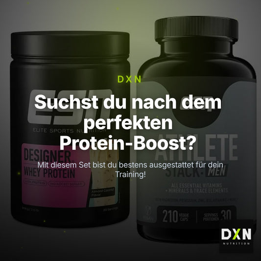 Basis-Set: ESN Designer Whey + ESN Athlete Stack:MEN – Clean Showcase Plus