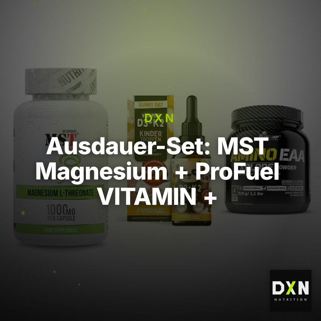 Ausdauer-Set: MST Magnesium + ProFuel VITAMIN + Olimp Amino EAA – Clean Showcase Plus