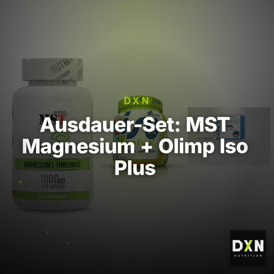 Ausdauer-Set: MST Magnesium + Olimp Iso Plus + NNT Arginin – Clean Showcase Plus