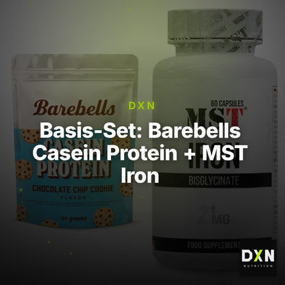 Basis-Set: Barebells Casein Protein + MST Iron Bisglycinate – Clean Showcase Plus