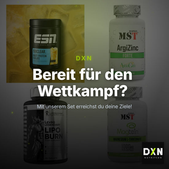 Wettkampfvorbereitung: ESN ISOCLEAR + MST ArgiZinc + 2 weitere – Clean Showcase Plus