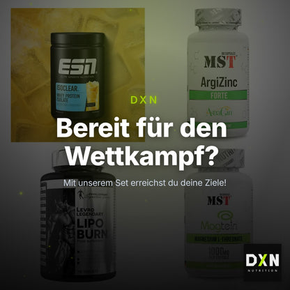 Wettkampfvorbereitung: ESN ISOCLEAR + MST ArgiZinc + 2 weitere – Clean Showcase Plus