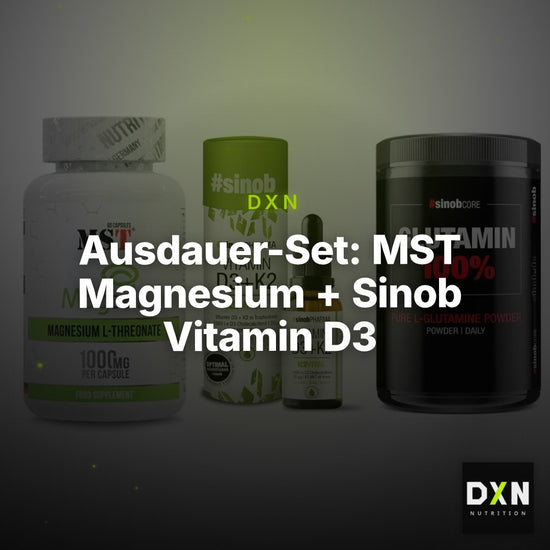 Ausdauer-Set: MST Magnesium + Sinob Vitamin D3 + Sinob Core – Clean Showcase Plus
