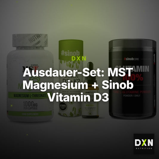 Ausdauer-Set: MST Magnesium + Sinob Vitamin D3 + Sinob Core – Clean Showcase Plus