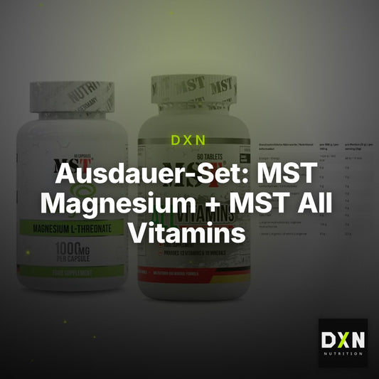 Ausdauer-Set: MST Magnesium + MST All Vitamins + INLEAD L-Arginin – Clean Showcase Plus