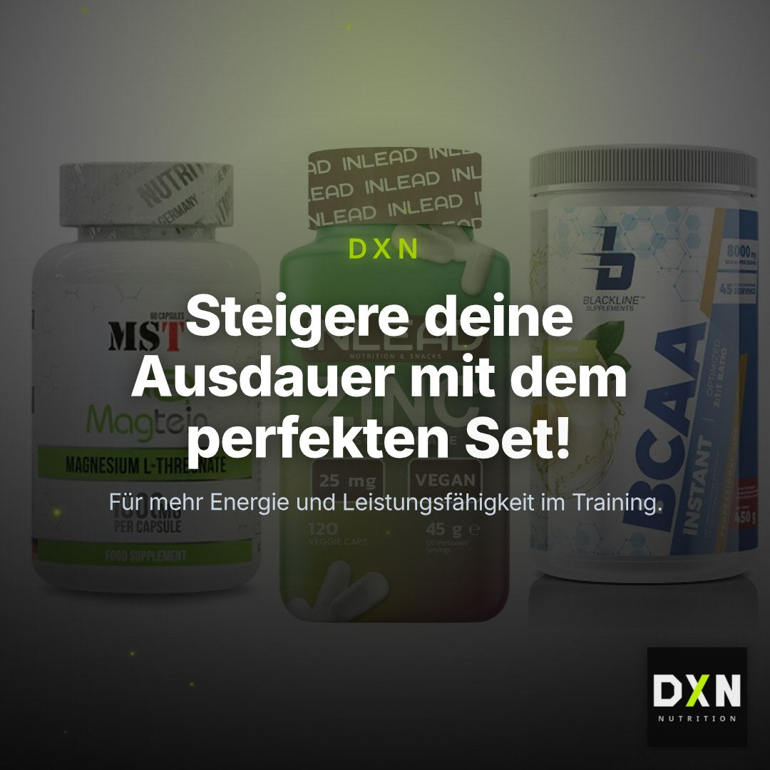 Ausdauer-Set: MST Magnesium + INLEAD Zink + Blackline – Clean Showcase Plus