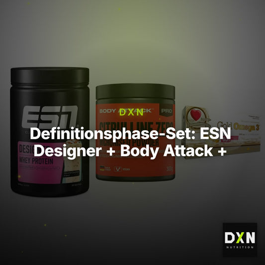 Definitionsphase-Set: ESN Designer + Body Attack + Olimp Omega 3 – Clean Showcase Plus