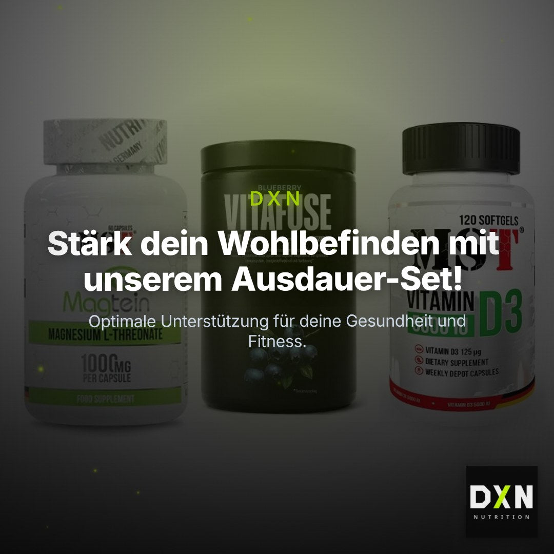 Ausdauer-Set: MST Magnesium + Big Zone Vitafus + MST Vitamin D3 – Clean Showcase Plus