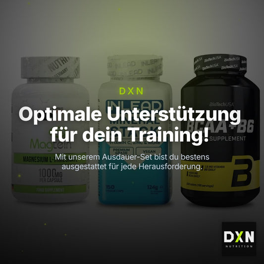 Ausdauer-Set: MST Magnesium + INLEAD Mineral + BioTech BCAA+B6 – Clean Showcase Plus
