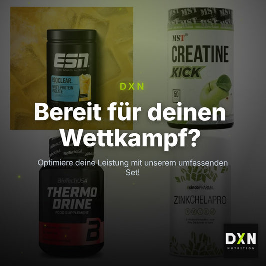 Wettkampfvorbereitung: ESN ISOCLEAR + MST Creatine + 2 weitere – Clean Showcase Plus