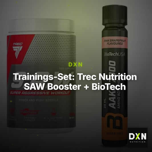 Trainings-Set: Trec Nutrition SAW Booster + BioTech AAKG 7800 – Clean Showcase Plus