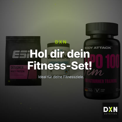 Definitionsphase-Set: ESN Designer + NNT Glutamin + Body Attack – Clean Showcase Plus