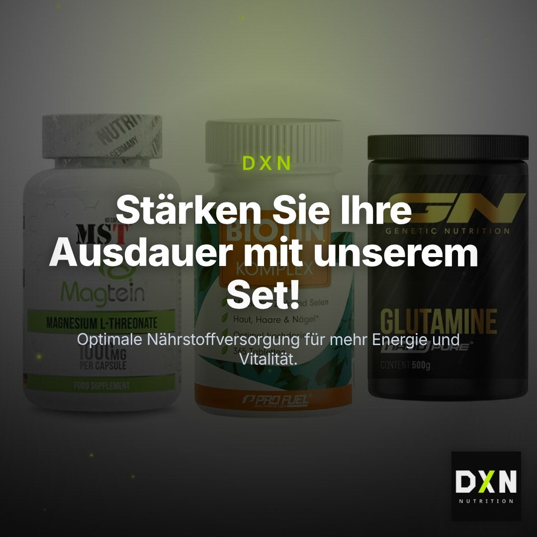 Ausdauer-Set: MST Magnesium + ProFuel BIOTIN + GN Nano Pure – Clean Showcase Plus