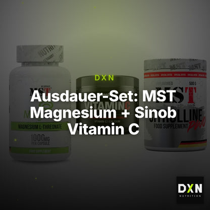 Ausdauer-Set: MST Magnesium + Sinob Vitamin C + MST Citrulline – Clean Showcase Plus