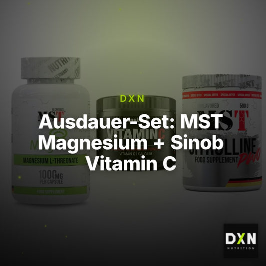 Ausdauer-Set: MST Magnesium + Sinob Vitamin C + MST Citrulline – Clean Showcase Plus