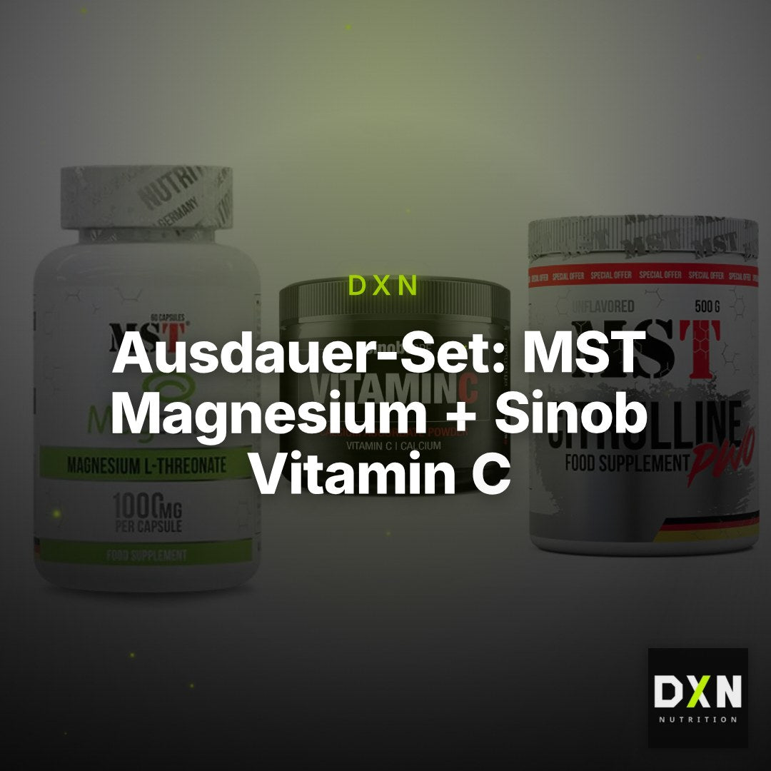 Ausdauer-Set: MST Magnesium + Sinob Vitamin C + MST Citrulline – Clean Showcase Plus