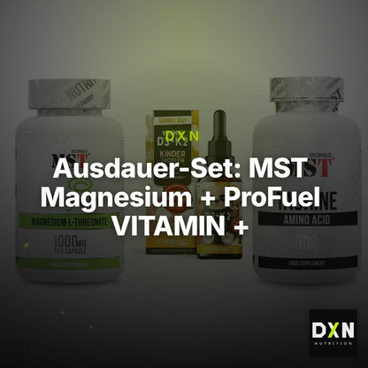 Ausdauer-Set: MST Magnesium + ProFuel VITAMIN + MST Taurine – Clean Showcase Plus