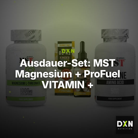 Ausdauer-Set: MST Magnesium + ProFuel VITAMIN + MST Taurine – Clean Showcase Plus