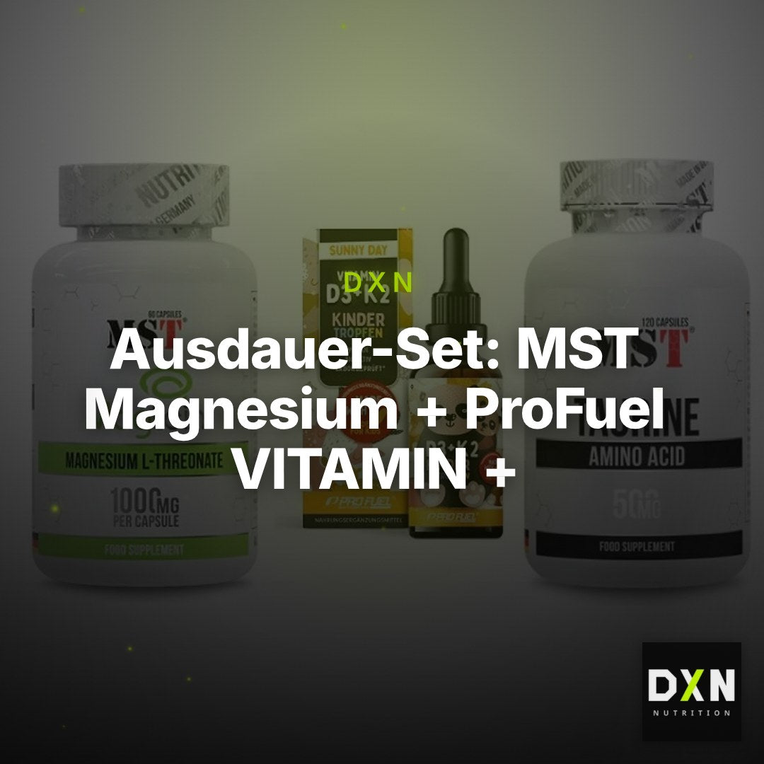 Ausdauer-Set: MST Magnesium + ProFuel VITAMIN + MST Taurine – Clean Showcase Plus