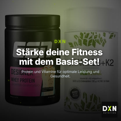Basis-Set: ESN Designer Whey + Sinob Vitamin D3 + K2 – Clean Showcase Plus