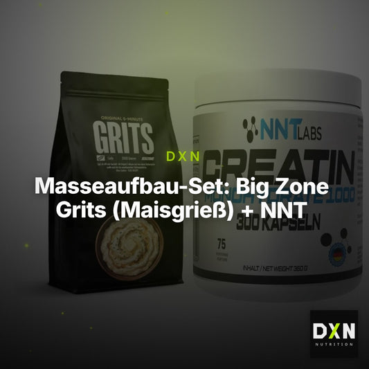 Masseaufbau-Set: Big Zone Grits (Maisgrieß) + NNT Creatin 1000 mg – Clean Showcase Plus