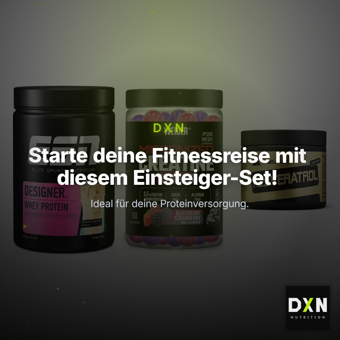 Einsteiger-Set: ESN Designer + Weider Micronize + Peak Resveratrol – Clean Showcase Plus