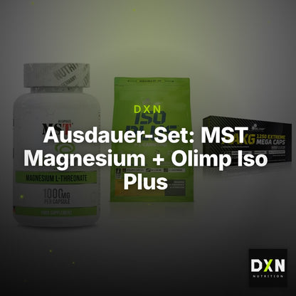 Ausdauer-Set: MST Magnesium + Olimp Iso Plus + Olimp AAKG – Clean Showcase Plus