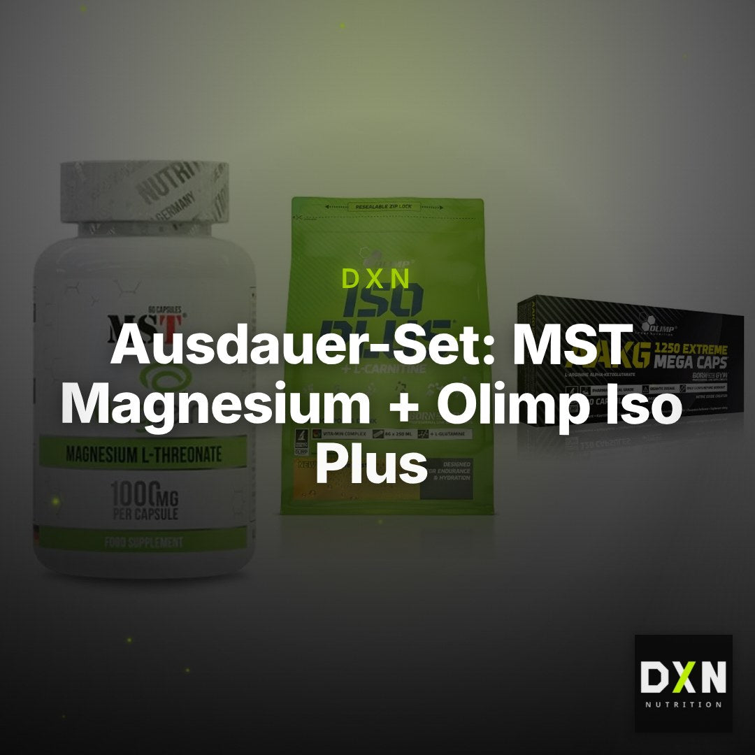 Ausdauer-Set: MST Magnesium + Olimp Iso Plus + Olimp AAKG – Clean Showcase Plus