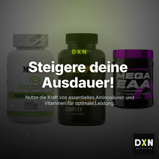 Ausdauer-Set: MST Magnesium + GN Vitamin + Scitec Mega EAA – Clean Showcase Plus