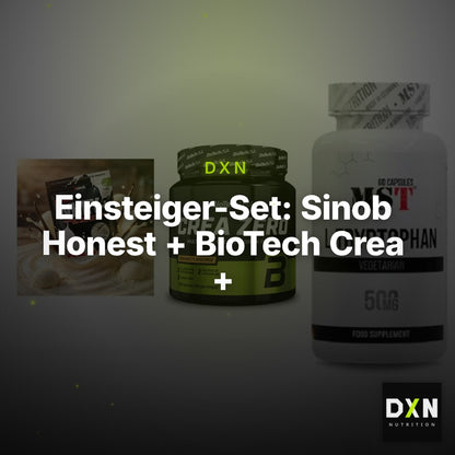 Einsteiger-Set: Sinob Honest + BioTech Crea + MST Tryptophan – Clean Showcase Plus