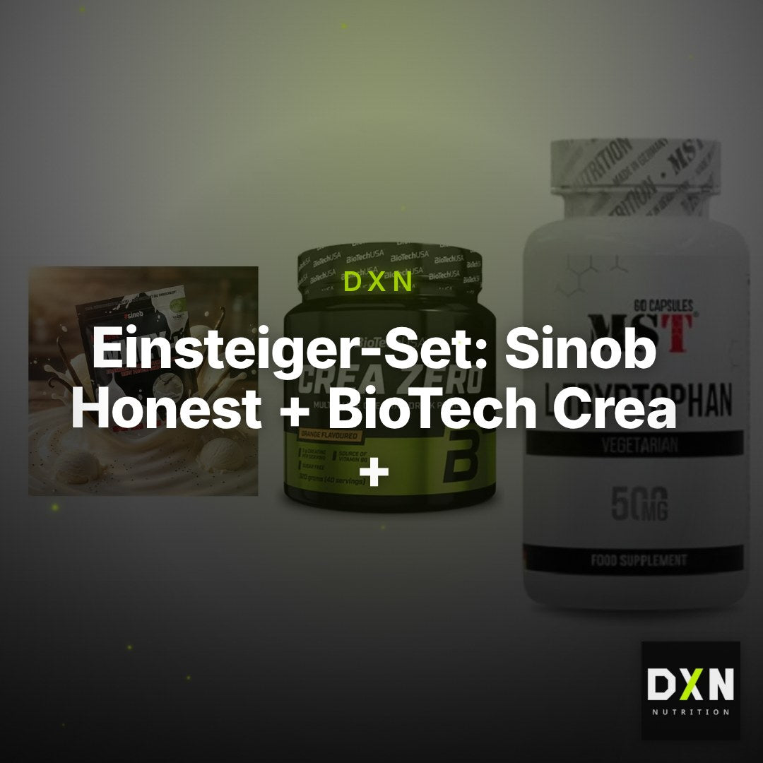 Einsteiger-Set: Sinob Honest + BioTech Crea + MST Tryptophan – Clean Showcase Plus