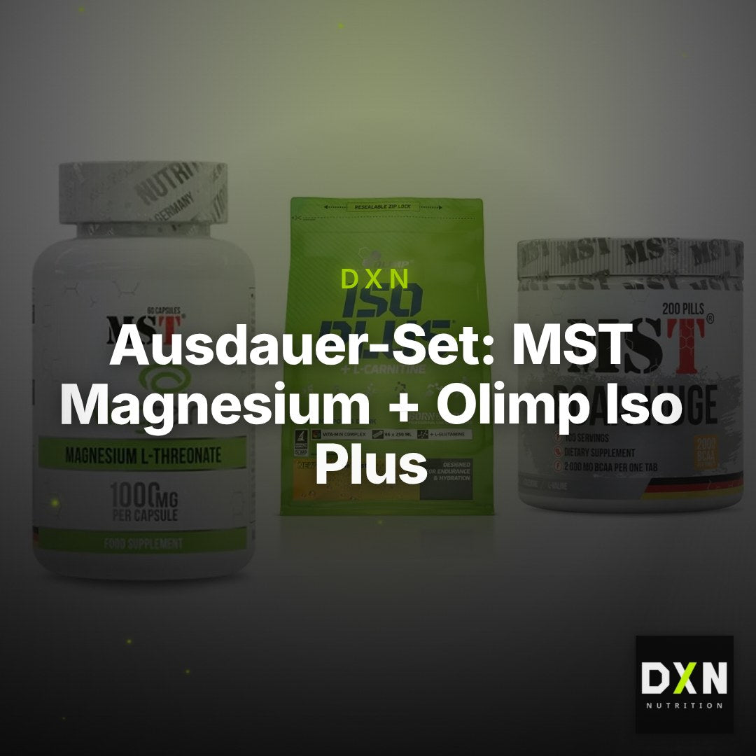 Ausdauer-Set: MST Magnesium + Olimp Iso Plus + MST BCAA Huge – Clean Showcase Plus