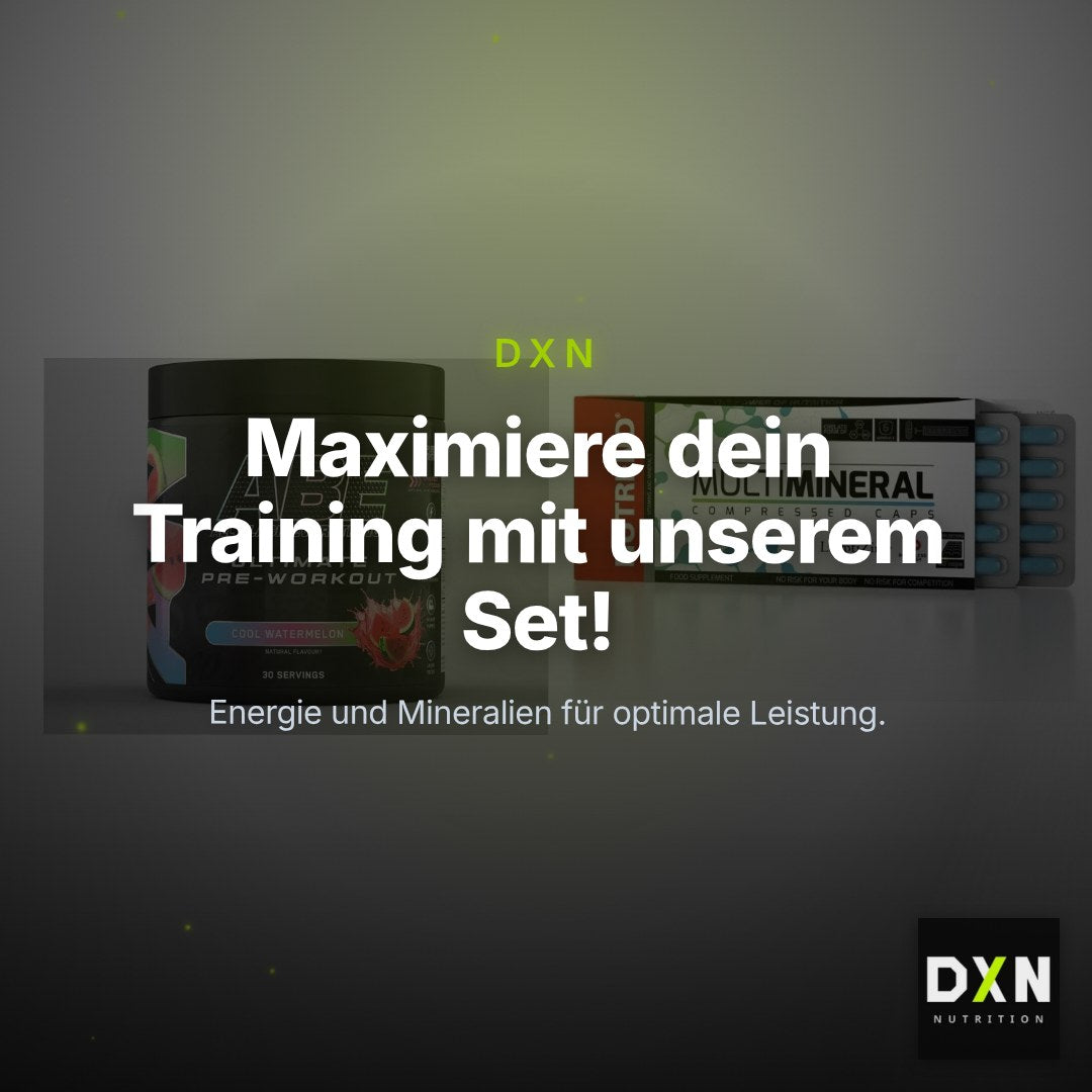 Trainings-Set: Applied Nutrition A.B.E + Nutrend Multimineral – Clean Showcase Plus