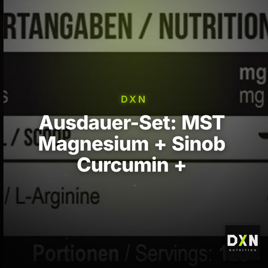 Ausdauer-Set: MST Magnesium + Sinob Curcumin + MST Arginine RAW – Clean Showcase Plus