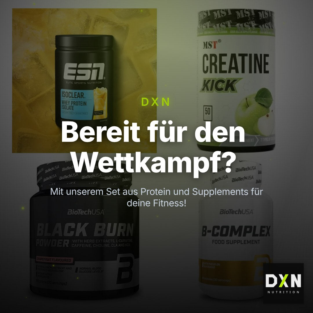 Wettkampfvorbereitung: ESN ISOCLEAR + MST Creatine + 2 weitere – Clean Showcase Plus