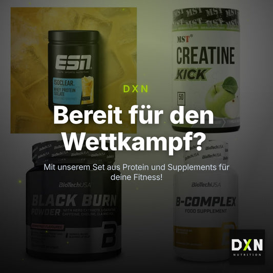 Wettkampfvorbereitung: ESN ISOCLEAR + MST Creatine + 2 weitere – Clean Showcase Plus