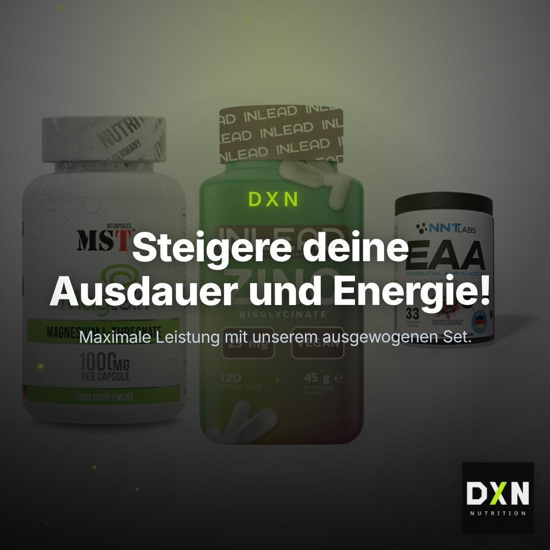 Ausdauer-Set: MST Magnesium + INLEAD Zink + NNT EAA – Clean Showcase Plus