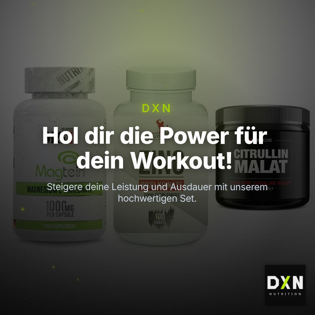 Ausdauer-Set: MST Magnesium + #GYMJUICE ZINC + Sinob Core – Clean Showcase Plus