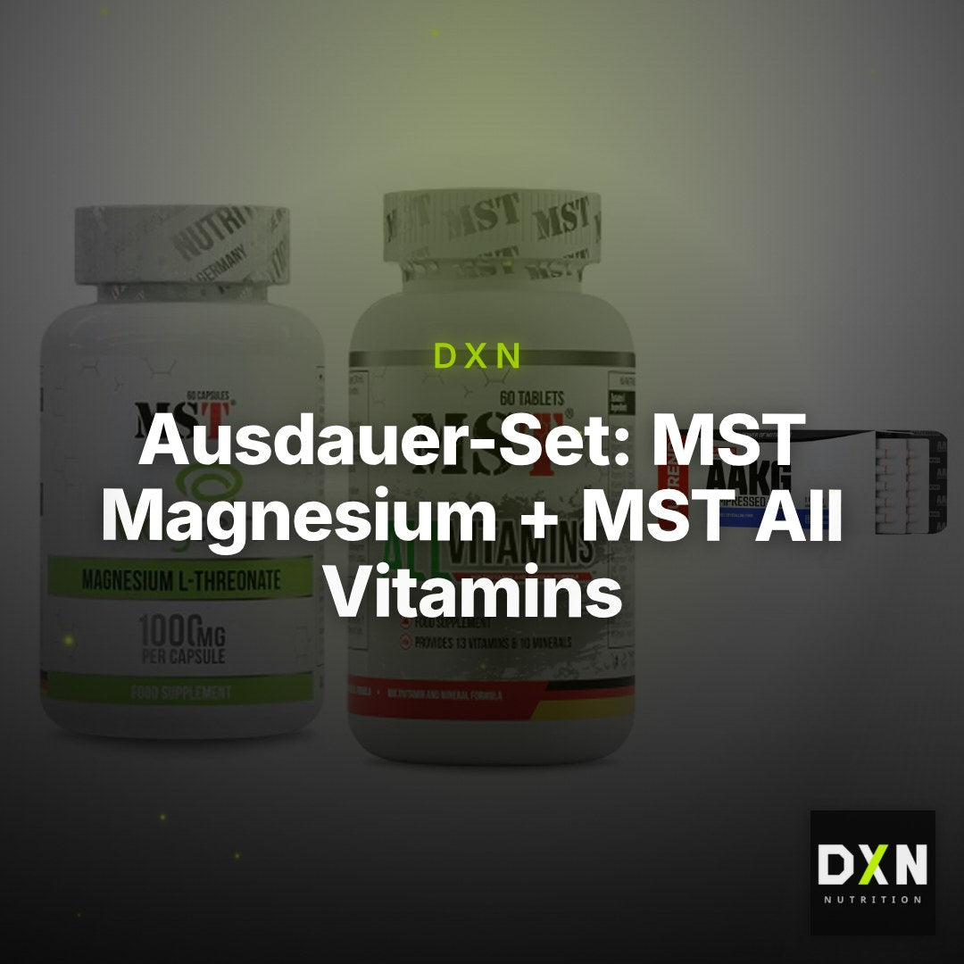 Ausdauer-Set: MST Magnesium + MST All Vitamins + Nutrend AAKG – Clean Showcase Plus