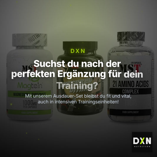 Ausdauer-Set: MST Magnesium + Big Zone Buffere + MST 21 Amino – Clean Showcase Plus