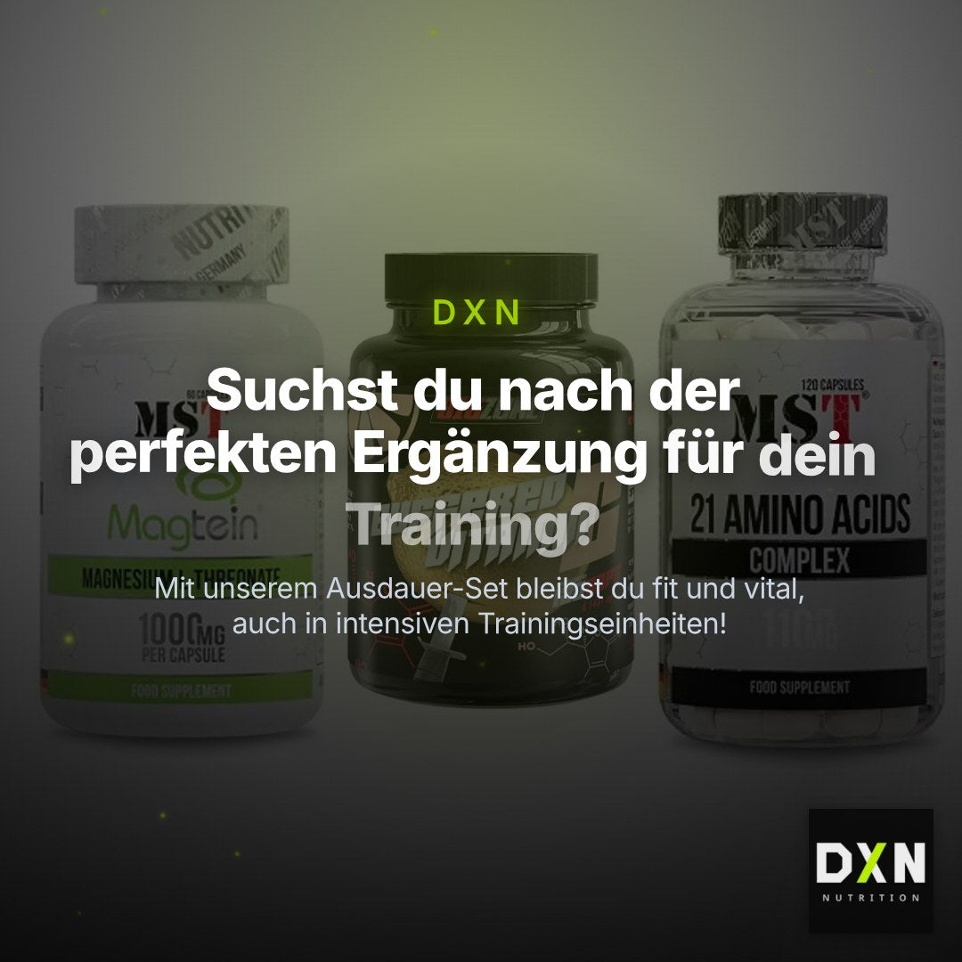 Ausdauer-Set: MST Magnesium + Big Zone Buffere + MST 21 Amino – Clean Showcase Plus
