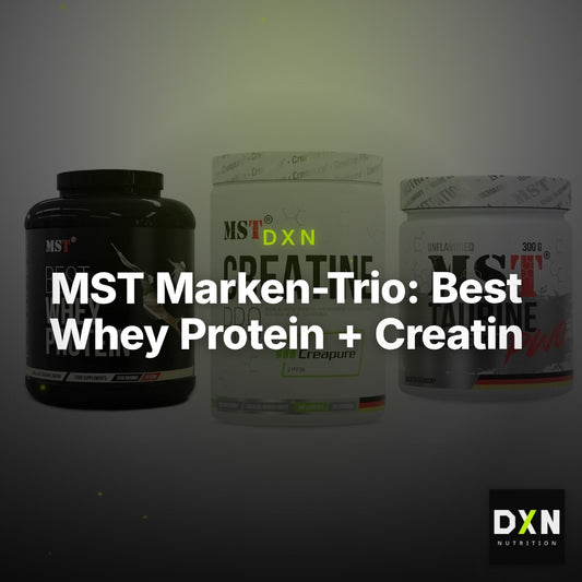 MST Marken-Trio: Best Whey Protein + Creatin Pro CREAPURE + Taurine – Clean Showcase Plus