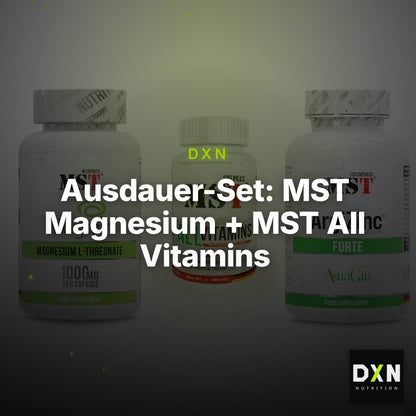 Ausdauer-Set: MST Magnesium + MST All Vitamins + MST ArgiZinc – Clean Showcase Plus