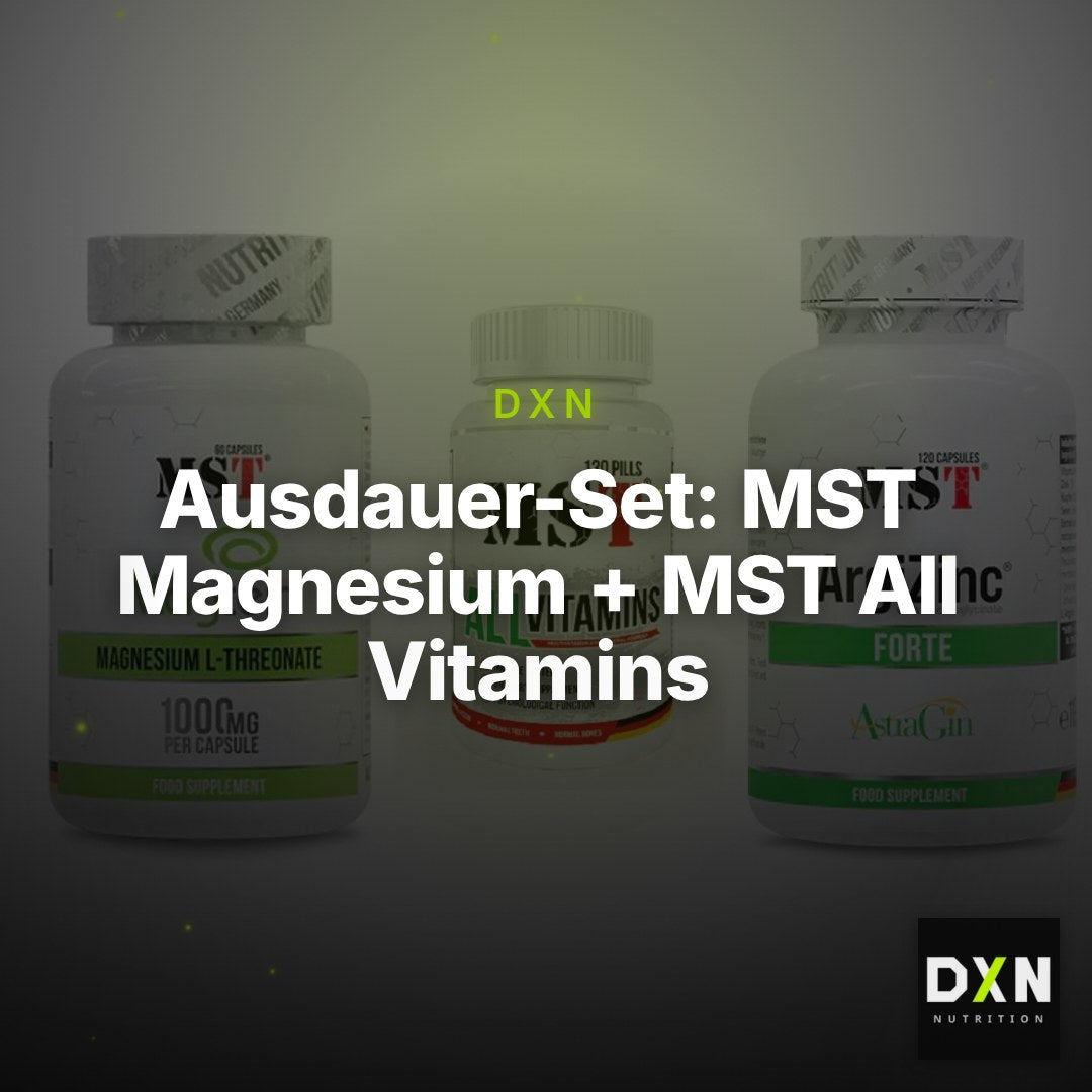 Ausdauer-Set: MST Magnesium + MST All Vitamins + MST ArgiZinc – Clean Showcase Plus