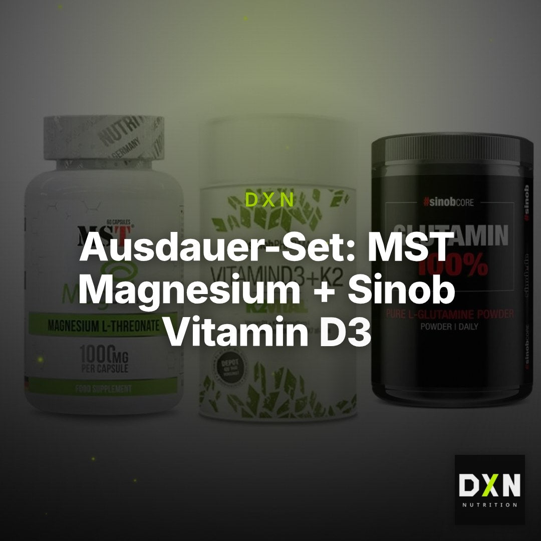 Ausdauer-Set: MST Magnesium + Sinob Vitamin D3 + Sinob Core – Clean Showcase Plus