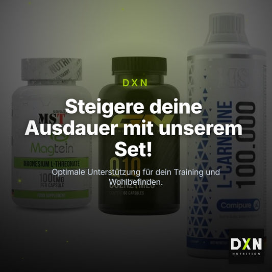 Ausdauer-Set: MST Magnesium + GN Q10 Health + MST L-Carnitine – Clean Showcase Plus