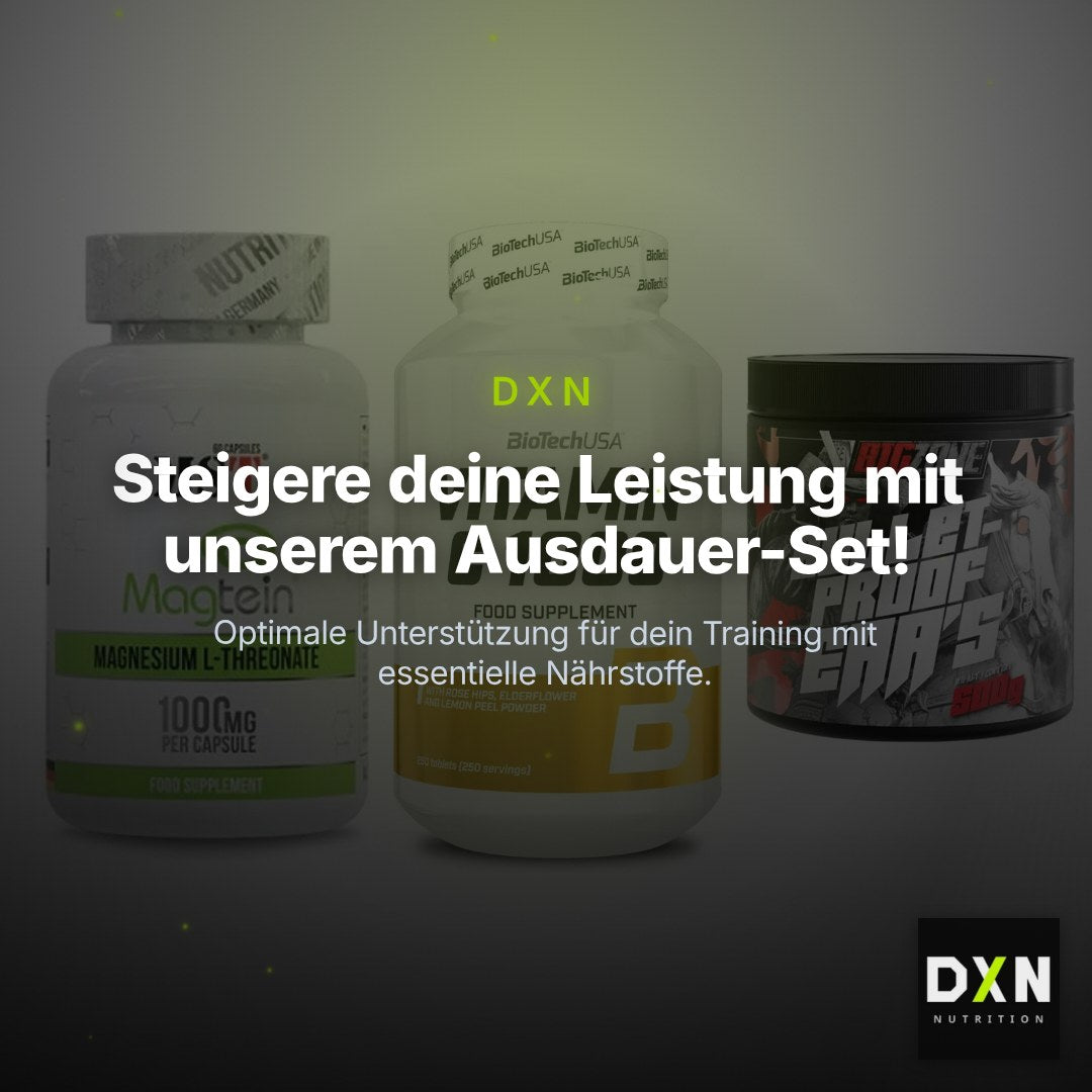 Ausdauer-Set: MST Magnesium + BioTech Vitamin + Big Zone Bulletp – Clean Showcase Plus