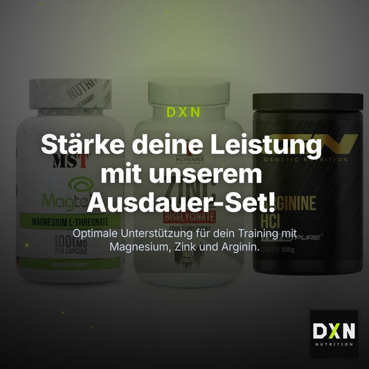 Ausdauer-Set: MST Magnesium + #GYMJUICE ZINC + GN Arginine HCL – Clean Showcase Plus