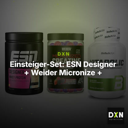 Einsteiger-Set: ESN Designer + Weider Micronize + BioTech Vitaboli – Clean Showcase Plus