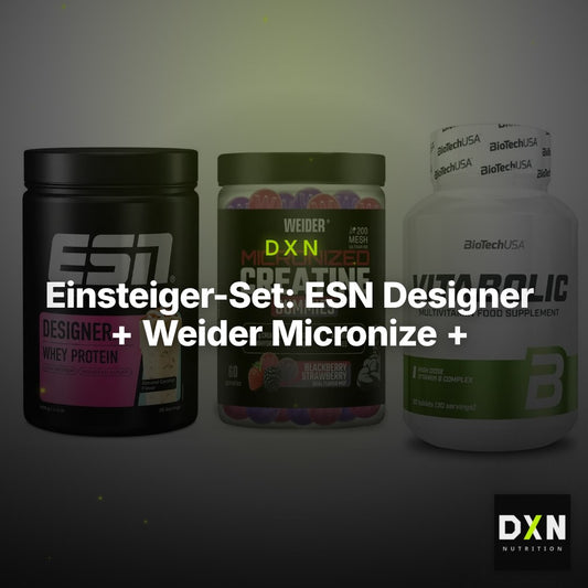 Einsteiger-Set: ESN Designer + Weider Micronize + BioTech Vitaboli – Clean Showcase Plus